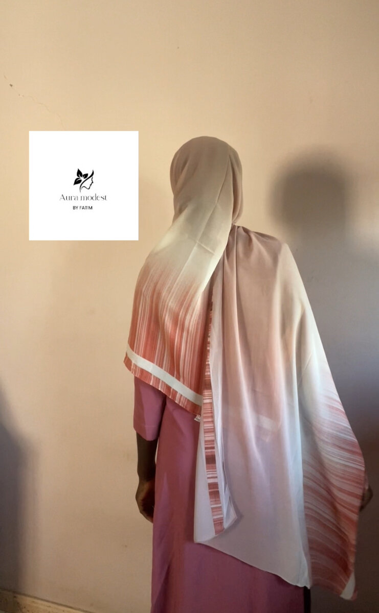 Voile dégradé en mousseline