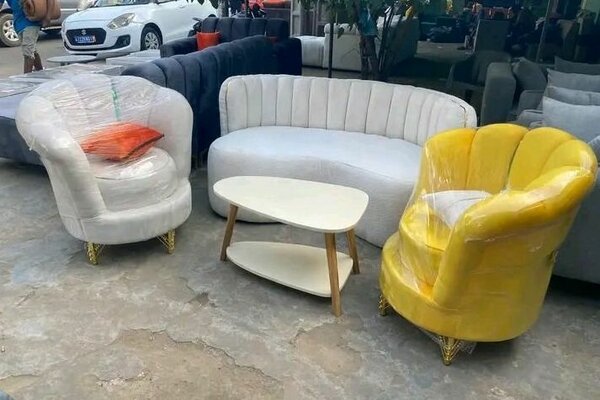 Fauteuil design luxe en velours