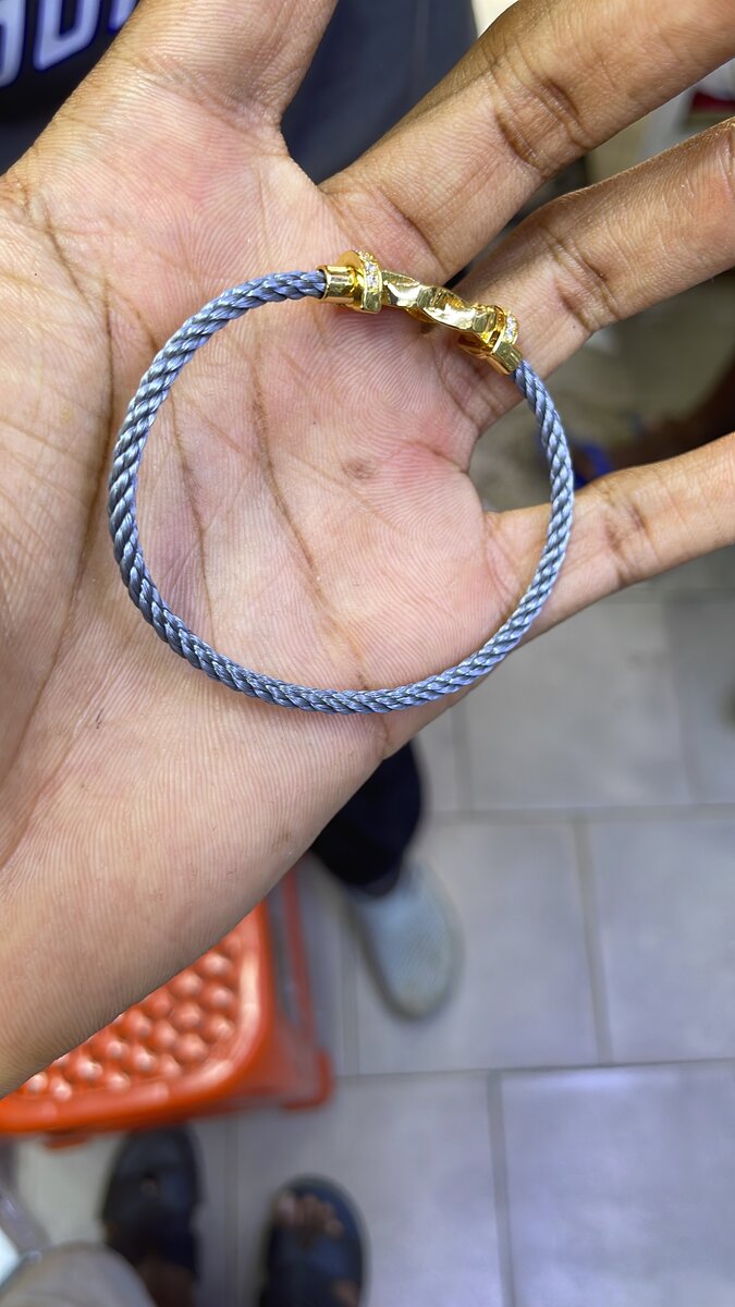 Bracelet en corde nautique élégante