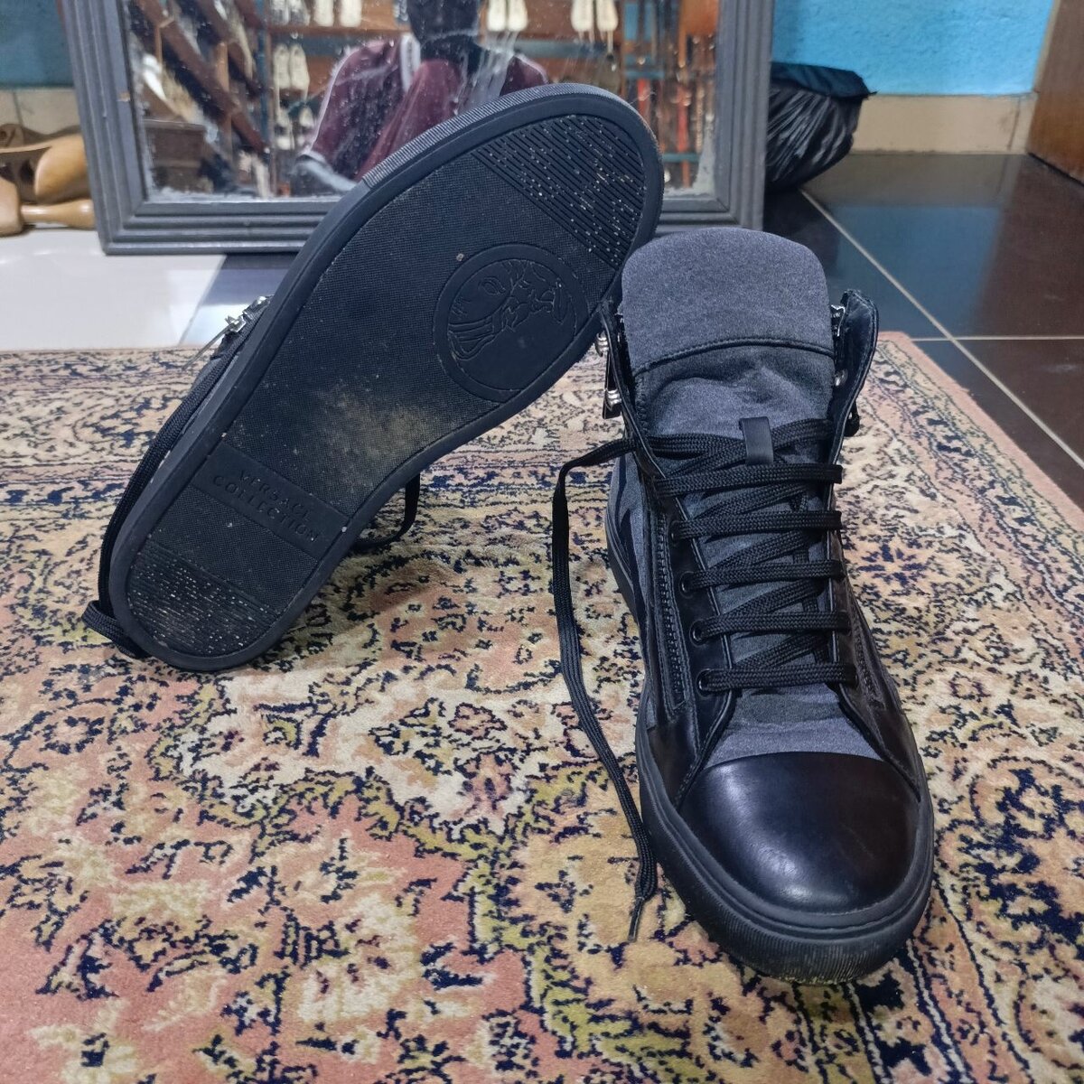 Basket montantes Versace homme