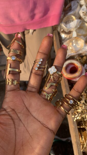 Bague en or avec diamants