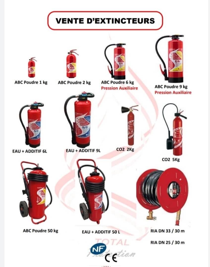 Extincteur à poudre ABC 6 kg