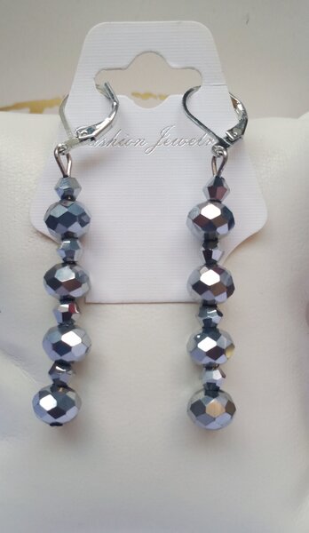 Boucles d'oreilles pendantes brillantes