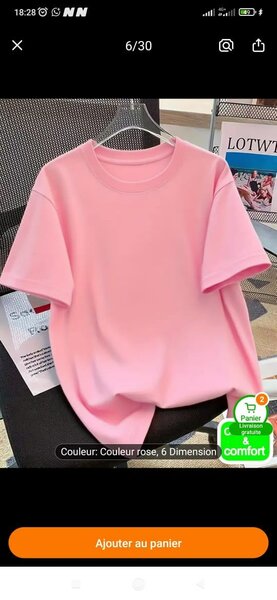 T-shirt femme confortable