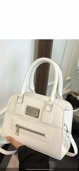 Sac à main femme blanc en cuir