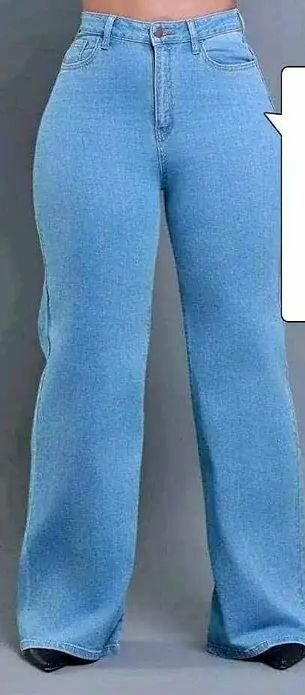 Jean bleu décontractée femme