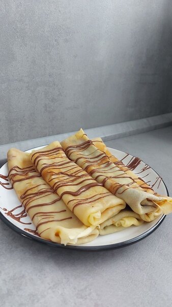 Crêpes délicieuses au chocolat