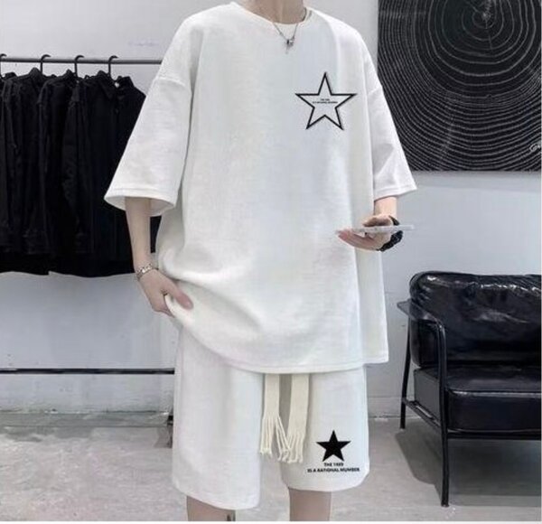 Ensemble T-shirt et Short Blanc