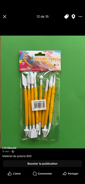 Outils de modelage argile