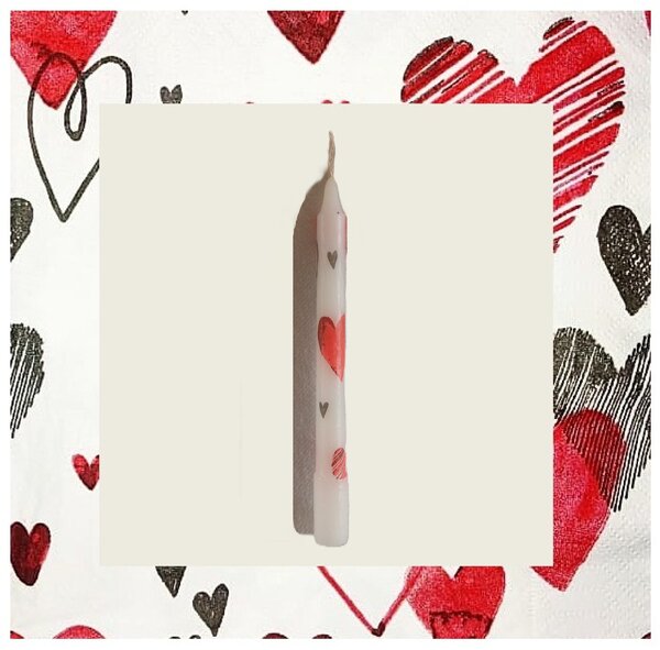 Bougies décoratives (coeurs)