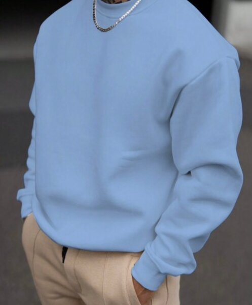 Sweat à Capuche Bleu