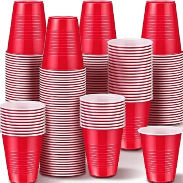 Gobelets Plastique Rouges