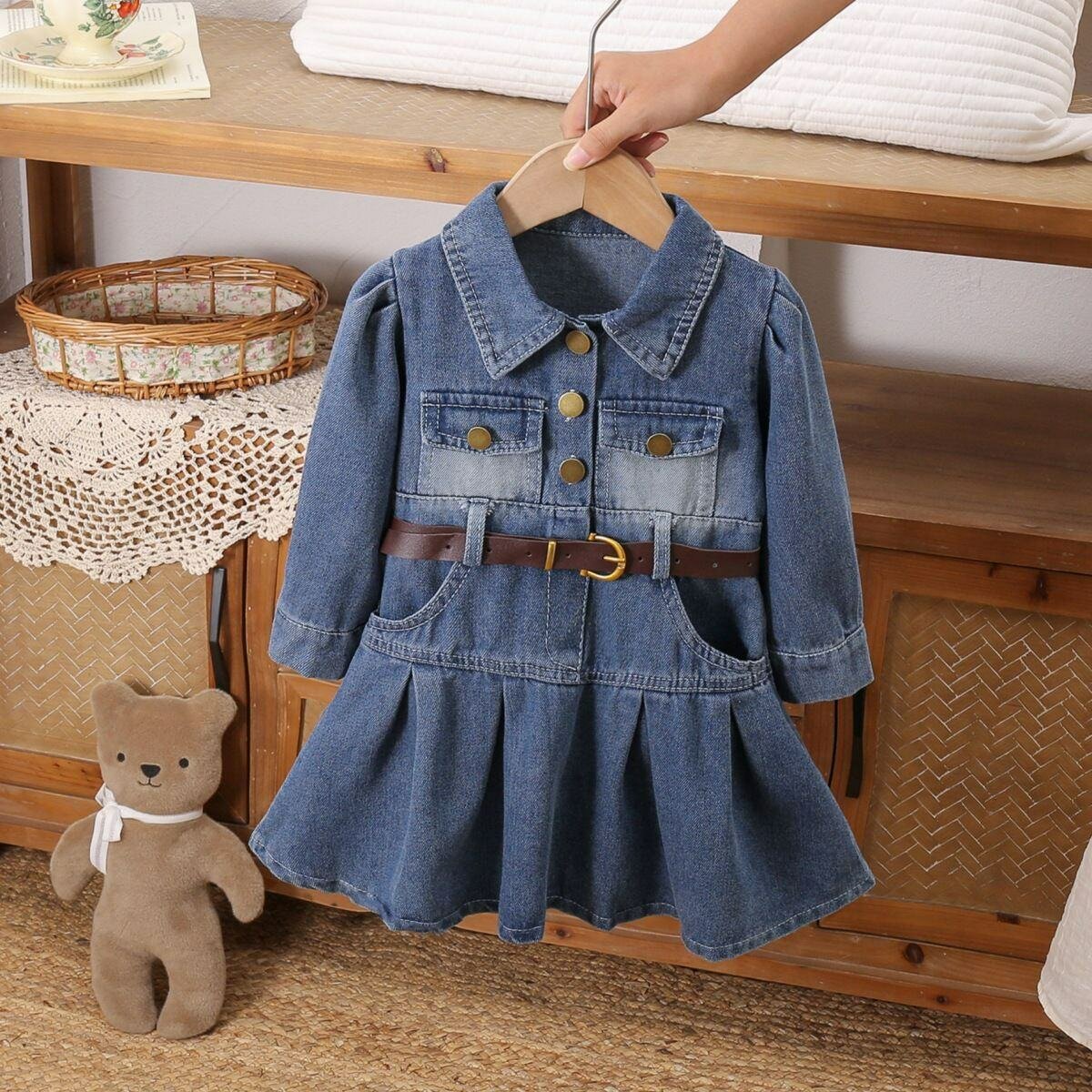 Robe en jean pour fille