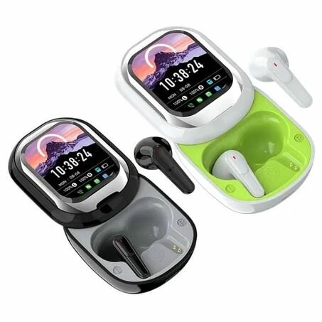 Écouteurs sans fil avec boîtier numérique