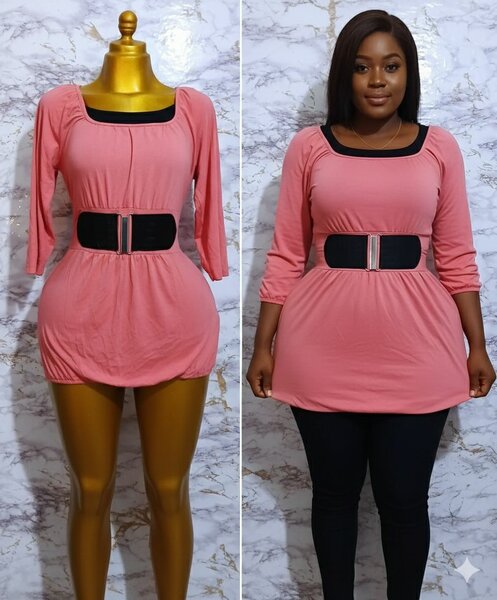 Tenue orange ceinture noire