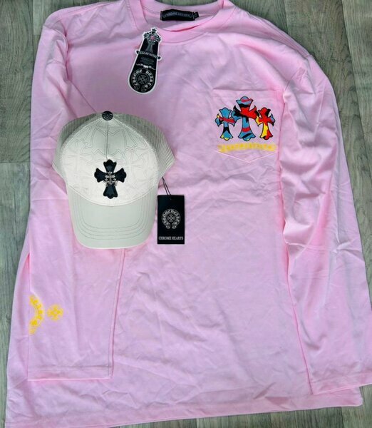 T-shirt manches longues Chrome Hearts + casquette