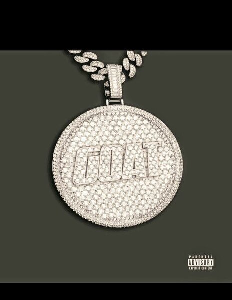 Pendentif G.O.A.T en argent massif