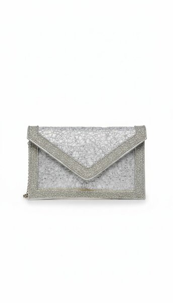 Clutch argenté élégant