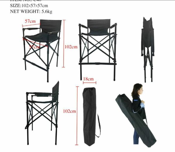 Chaise Pliante Haute Portable