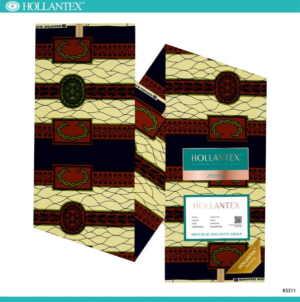 Tissu africain imprimé vibrant