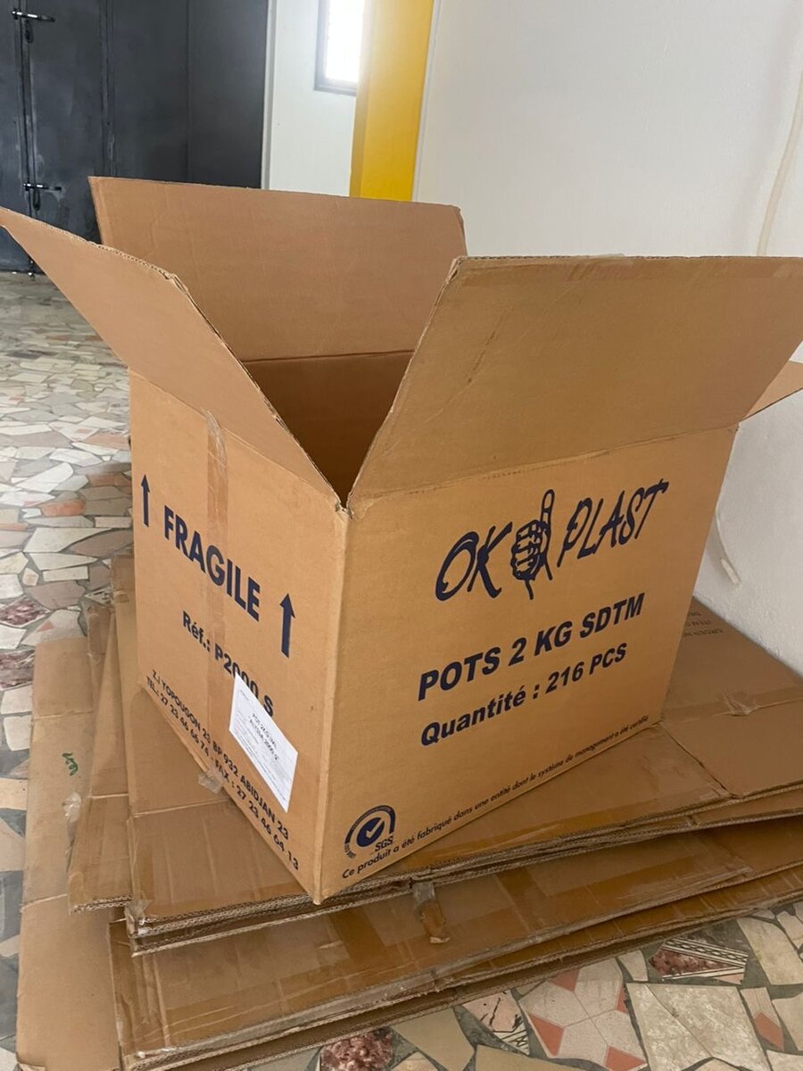 Cartons d'emballage robuste