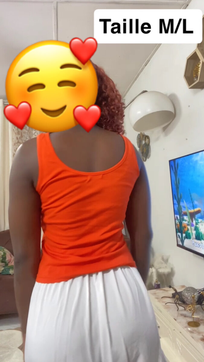 Débardeur Orange Femme