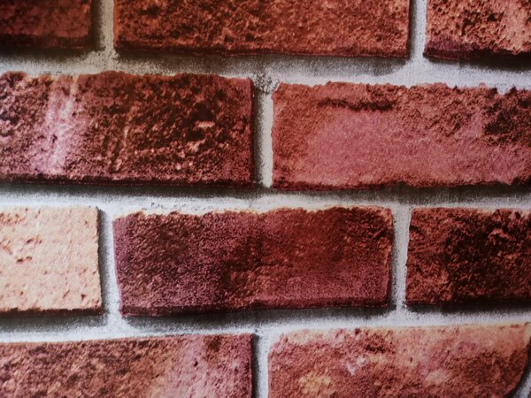 Papier peint imitation briques
