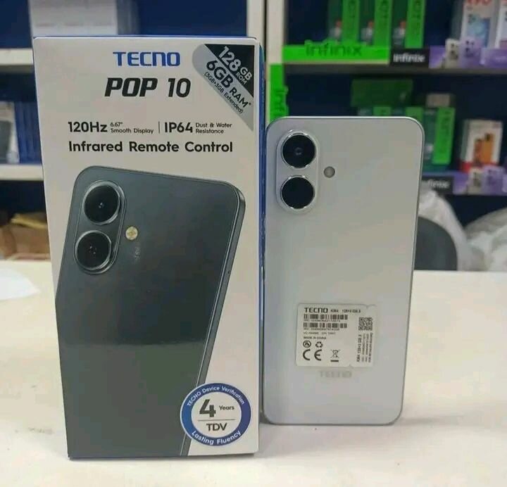 Tecno Pop 10 Smartphone 128GB/6GB RAM