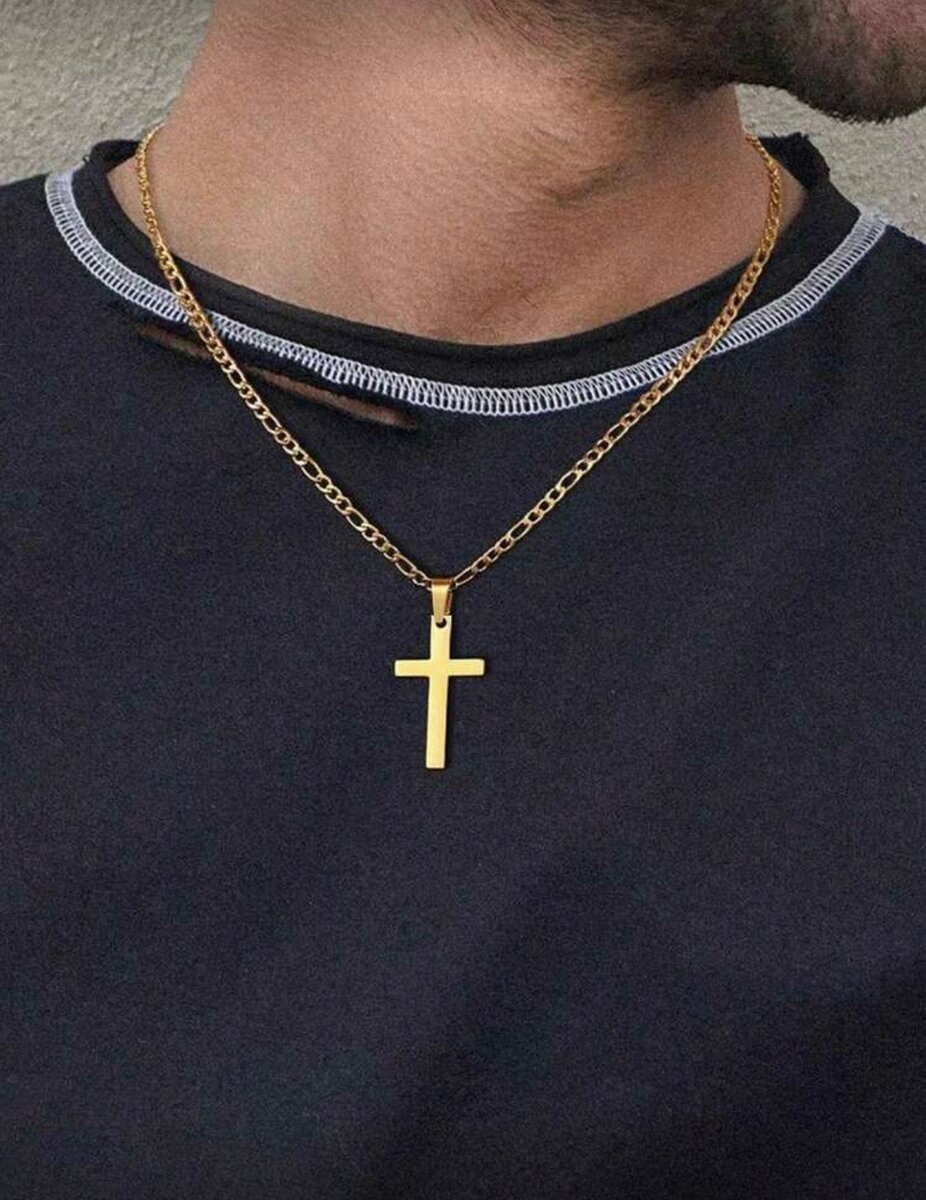 Chaîne Croix Or Élégante