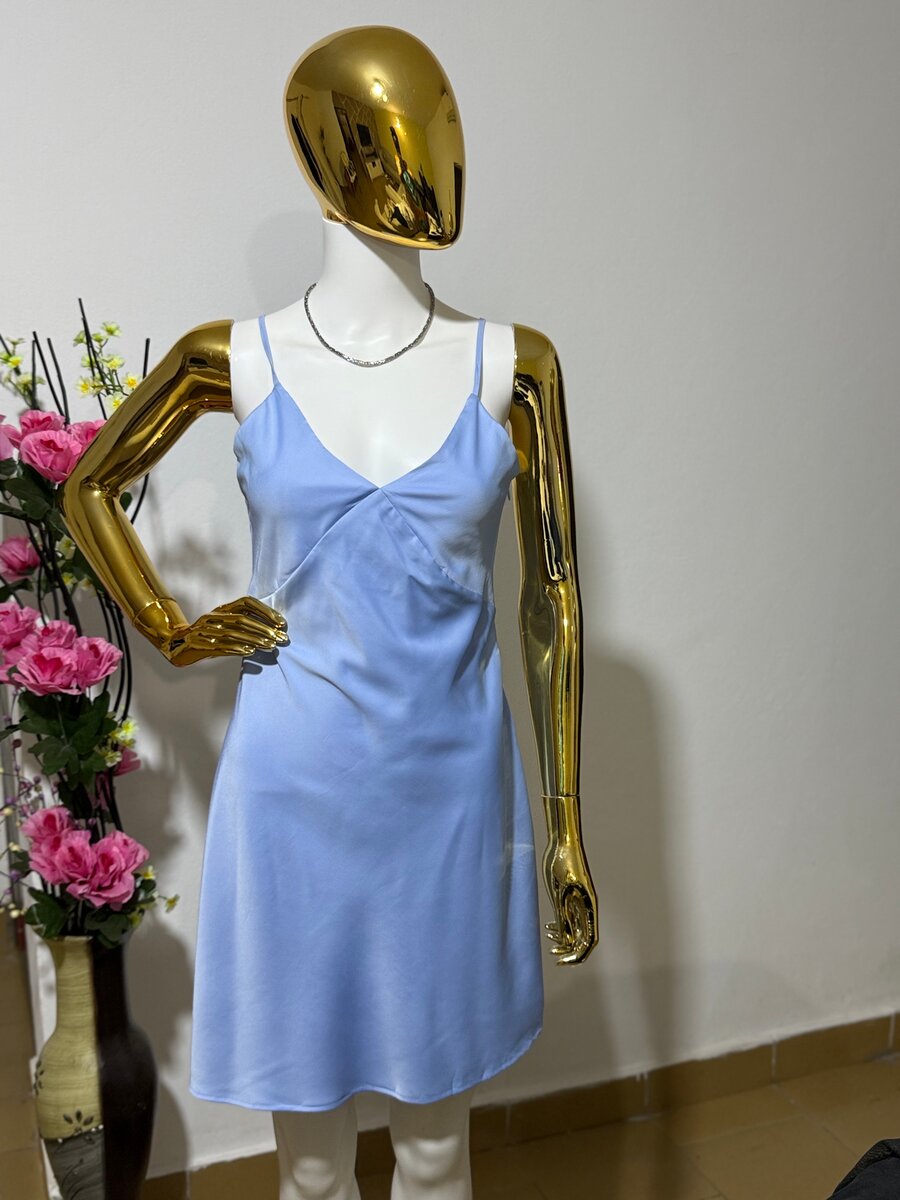 Robe bleu ciel pour femmes