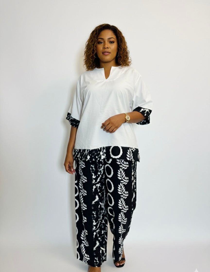 Tenue ample imprimée femme