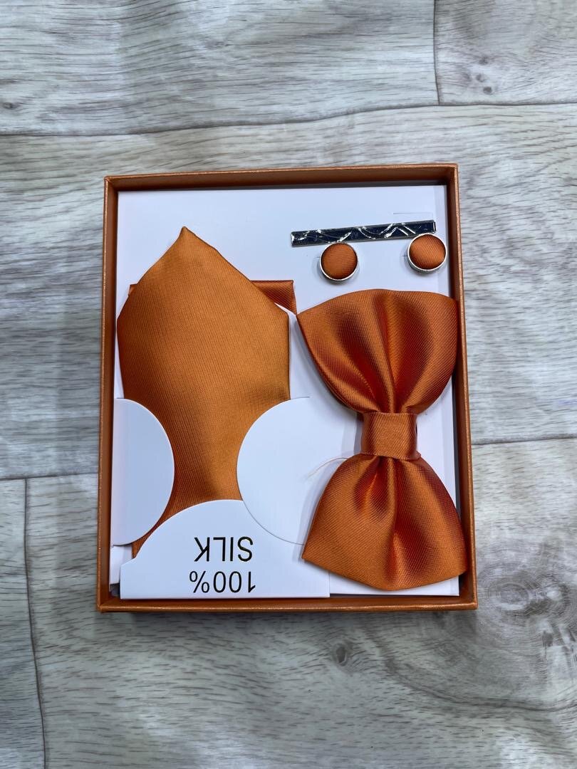 Set noeud papillon en soie