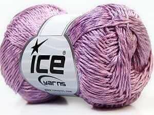 Fil de coton Ice mauve