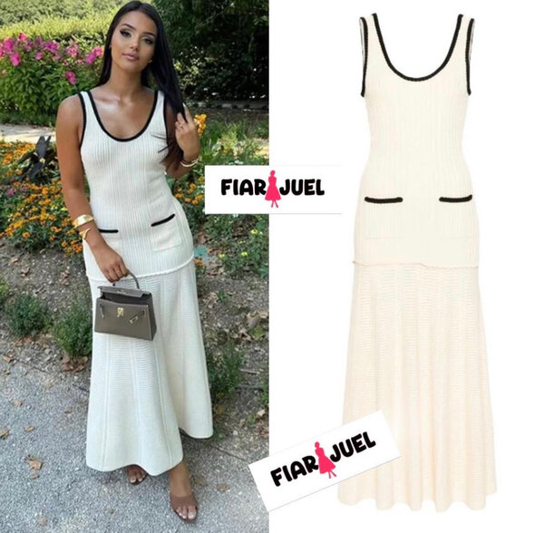 Robe longue blanche élégante