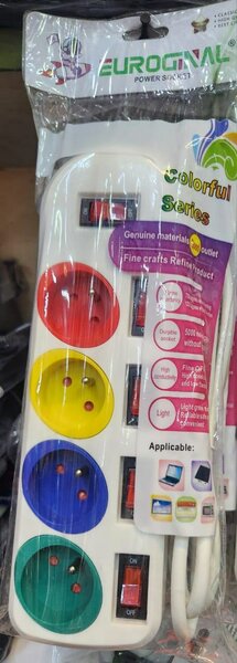 Multiprise Colorée 4 Ports avec Interrupteur