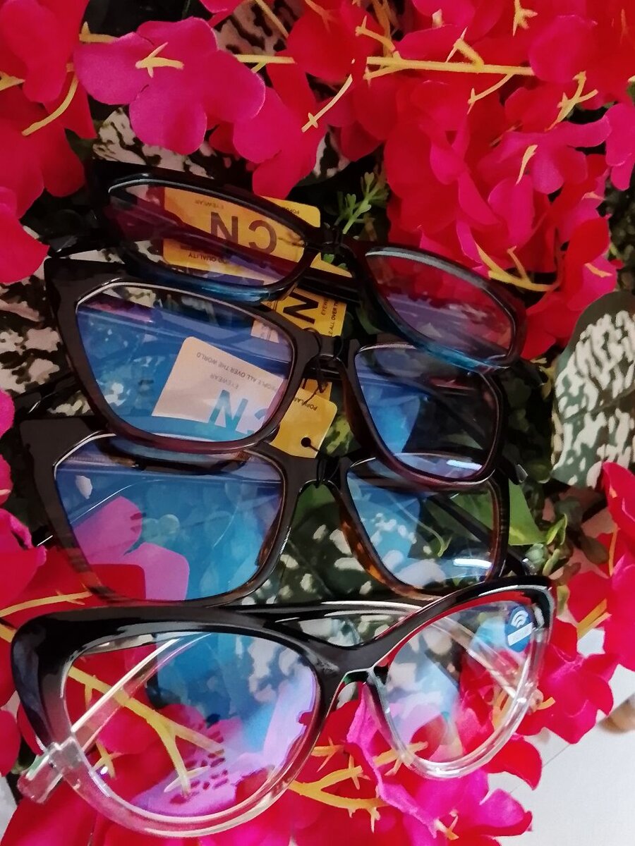 Lunettes élégantes et étuis