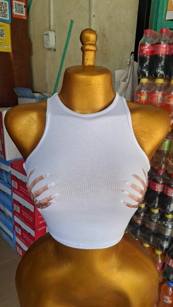 Débardeur femme blanc sexy