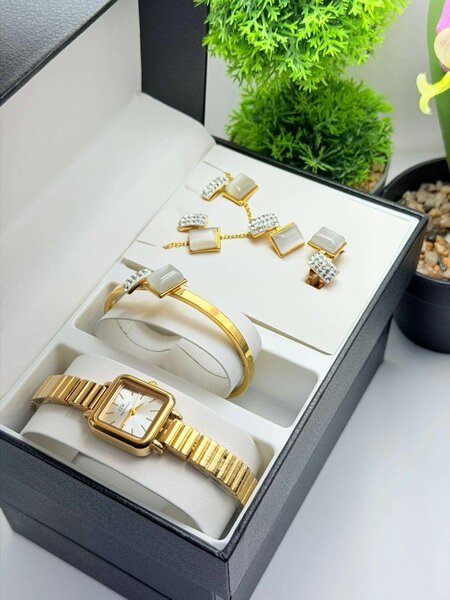 Ensemble Montre et Bijoux Luxe