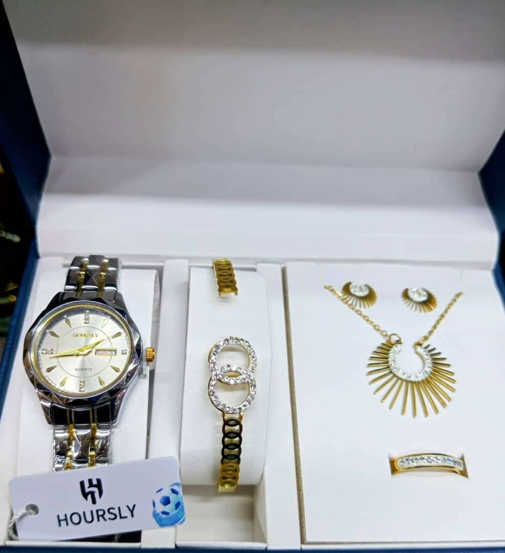 Ensemble Montre et Bijoux Luxe