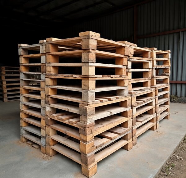 Palettes en bois robustes