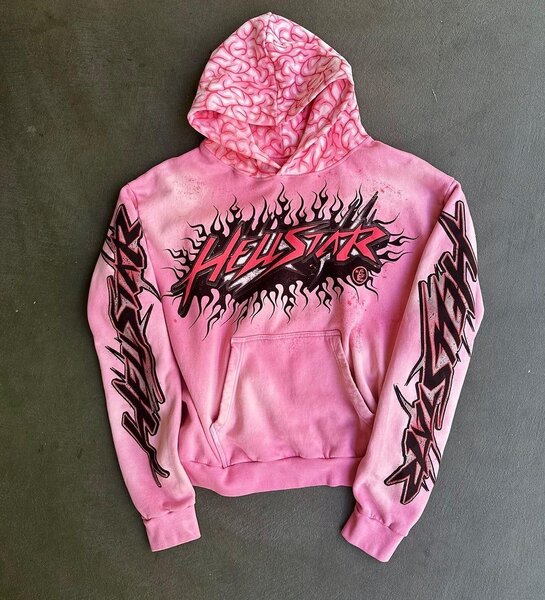 Sweat à capuche Hellstar rose