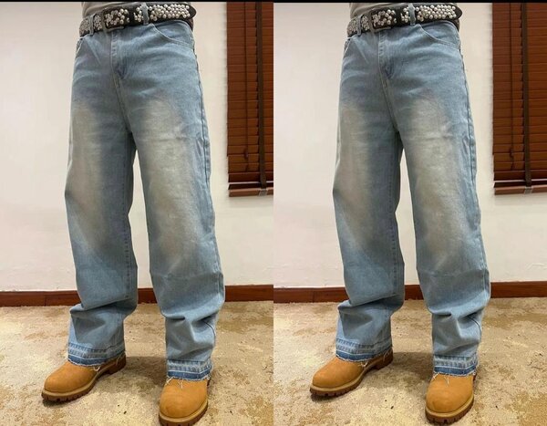 Pantalons en denim style streetwear