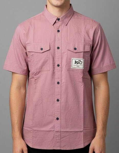 Chemise Homme Casual Rose