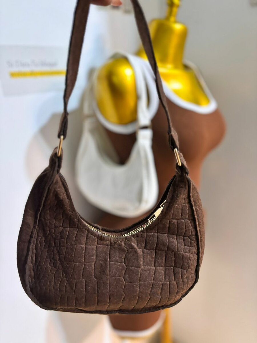 Sac Hobo en Crocodile Chic