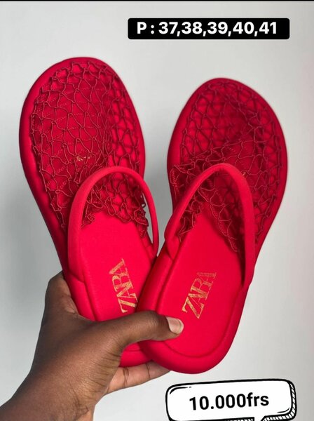 Sandales Zara en maille élégante