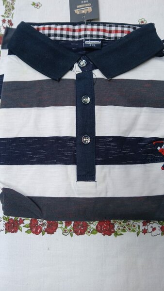 Polo rayé classique homme