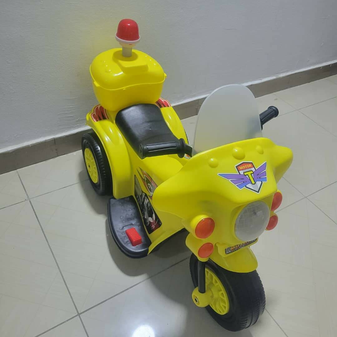 Moto électrique enfant jaune