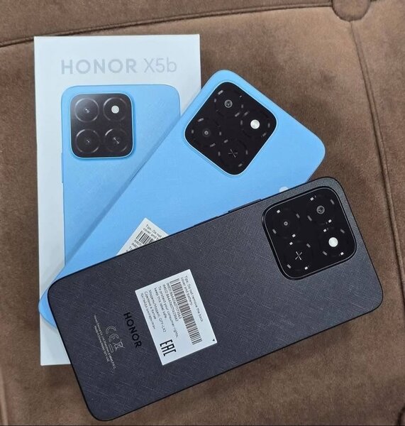 Téléphone HONOR X5b bleu et noir