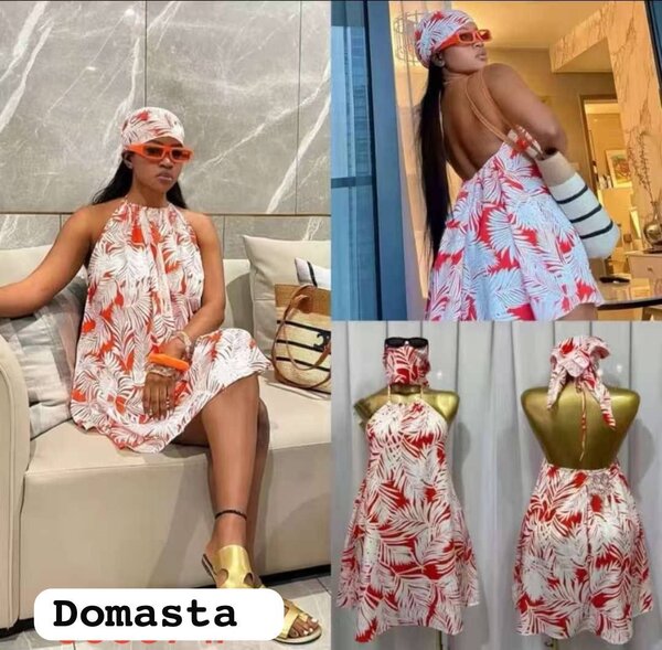 Robe d'été tropicale fluide