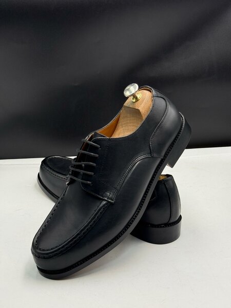 Chaussures Derbies en Cuir Noir